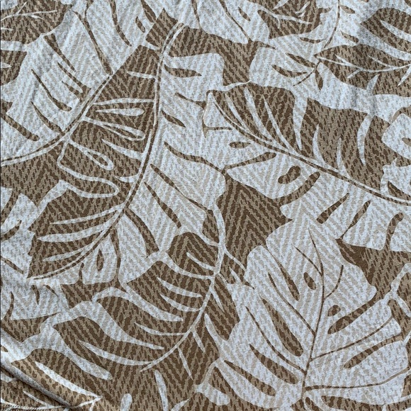 Tommy Bahama palm frond print sundress sand/tan/wh - Picture 3 of 8